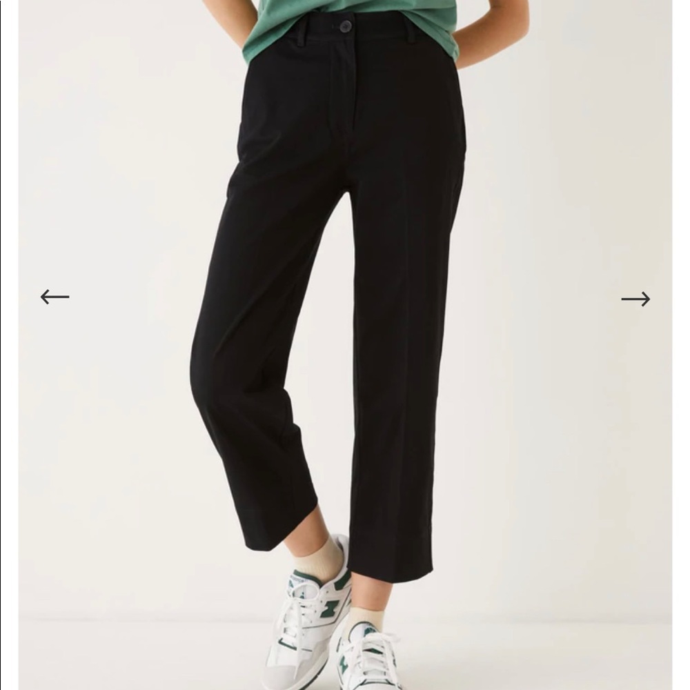 High Waist Cotton Pant - Frank and Oak